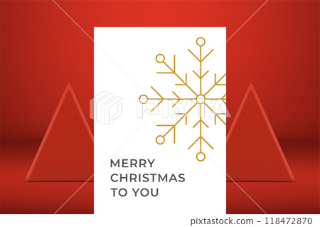 Merry Christmas golden ornamental snowflake traditional ice crystal greeting card vector Merry Christmas golden ornamental snowflake traditional ice crystal greeting card vector 118472870