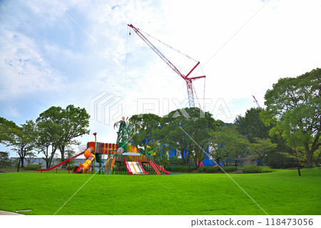 [愛知縣] 興建中的名古屋市、名城公園兒童廣場、愛知縣立體育館 118473056