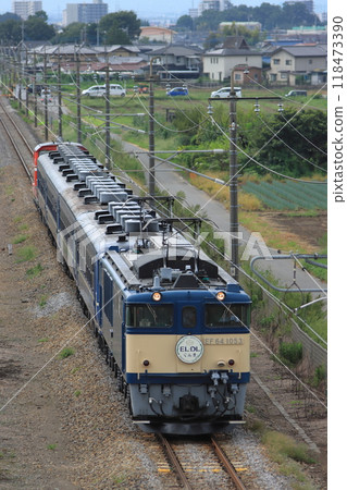 EL Gunma fin No. 9, pulled by EF64-1053, running at full speed on the Ryomo Line_Photographed on 2024/9/16 EL Gunma fin No. 9, pulled by EF64-1053, running at full speed on the Ryomo Line_Photographed on 2024/9/16 118473390