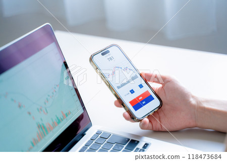 Stock trading image Stock trading image 118473684