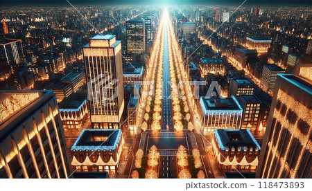 從高處看的世界夜景 118473893