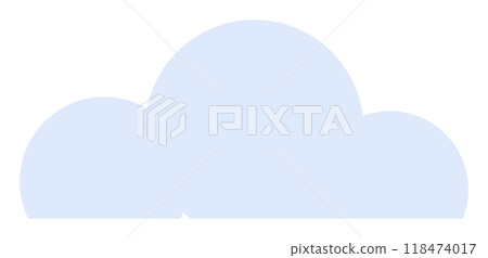 A simple light blue cloud shape with rounded edges set against a white background. Ideal for weather icons, childrens themes, digital design projects, websites, and educational materials. A simple light blue cloud shape with rounded edges set against a white background. Ideal for weather icons, childrens themes, digital design projects, websites, and educational materials. 118474017