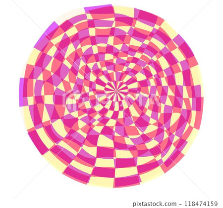 Psychedelic checkerboard poster 118474159
