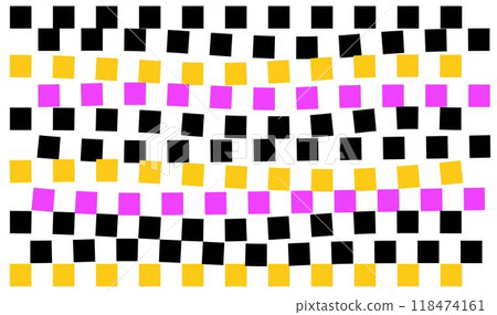 Psychedelic checkerboard poster 118474161
