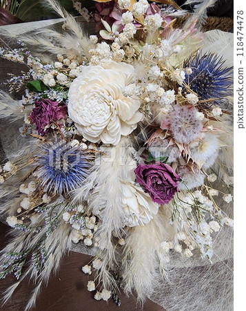 Dried flower swag 118474478