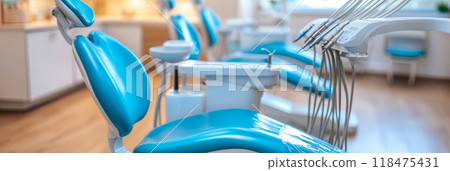 Interior of new modern dental clinic office 118475431