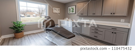 Interior of new modern dental clinic office 118475432