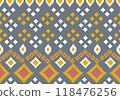 ethnic pattern in retro style 118476256