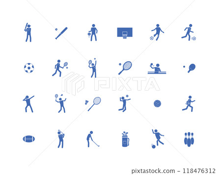 Blue icon set_sports 1 Blue icon set_sports 1 118476312
