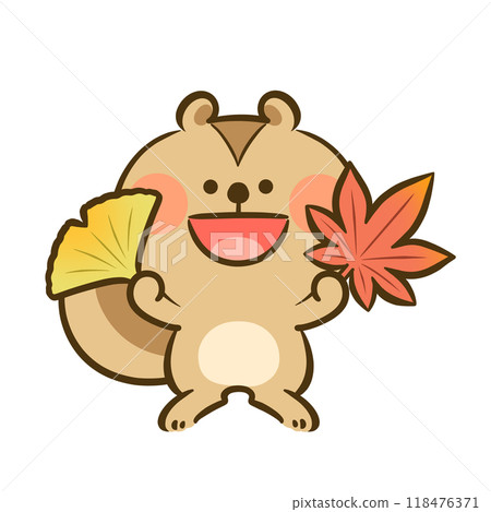 松鼠-枯葉 松鼠-枯葉 118476371