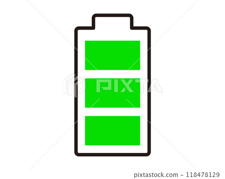 簡單電池圖示插畫素材 簡單電池圖示插畫素材 118478129