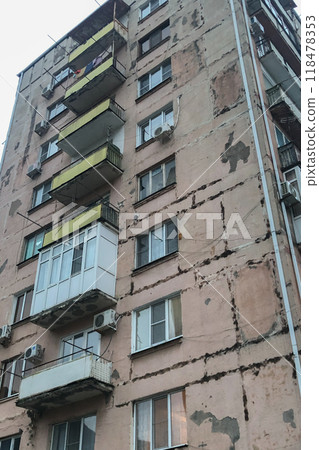 Gagra, Abkhazia. houses in Gagra in need of repair Gagra, Abkhazia. houses in Gagra in need of repair 118478353