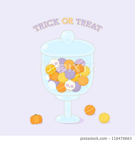 purple halloween candy jar 118478663