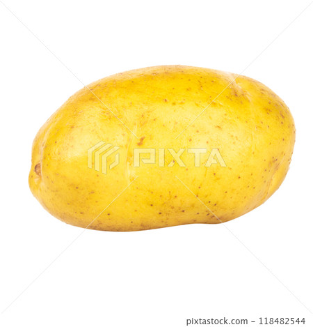 potato isolated on white background slice cube fresh potato isolated on white background slice cube fresh 118482544