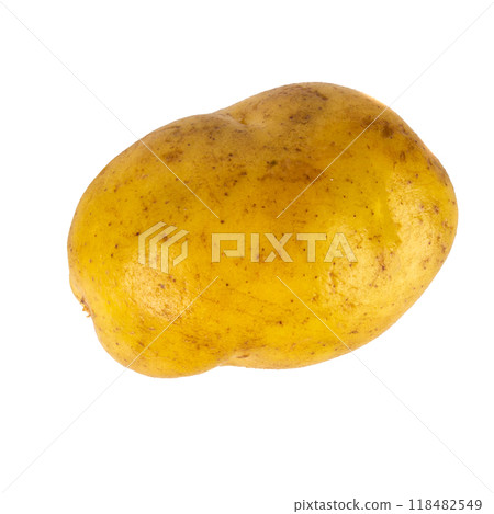 potato isolated on white background slice cube fresh potato isolated on white background slice cube fresh 118482549