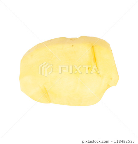 potato isolated on white background slice cube fresh potato isolated on white background slice cube fresh 118482553