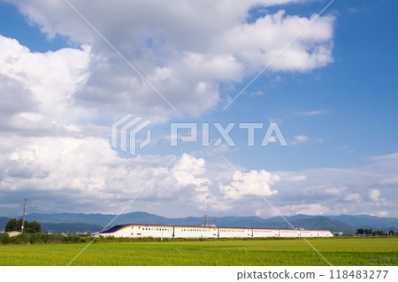 [山形線]新幹線翼穿越鄉村 118483277