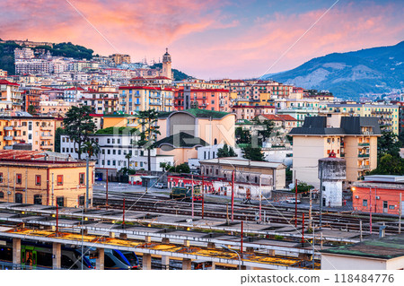 Salerno, Italy Cityscape at Dawn Salerno, Italy Cityscape at Dawn 118484776
