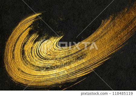 黑色日式紙上帶有金色圖案的日式背景材料 黑色日式紙上帶有金色圖案的日式背景材料 118485119