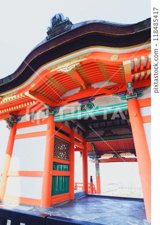 Kiyomizu寺廟在京都夏天 Kiyomizu寺廟在京都夏天 118485417