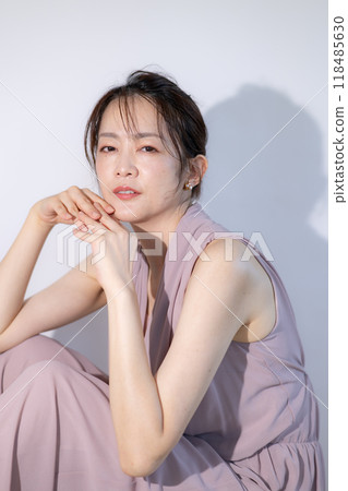 40s Japanese women, beauty and skin care images 118485630
