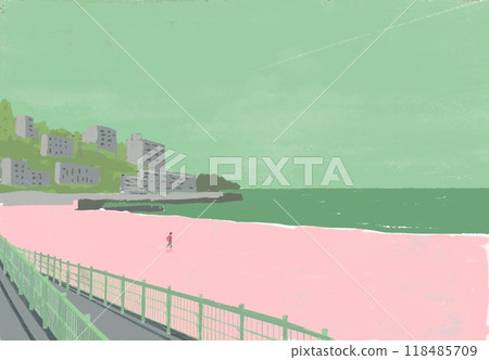 熱海空蕩蕩的海灘 118485709