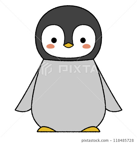 可愛的帝企鵝寶寶 118485728