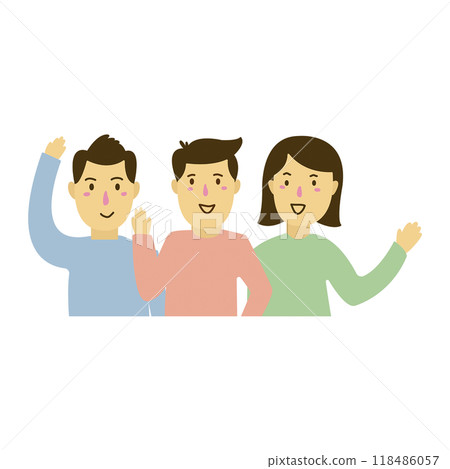 group of people in flat design  118486057