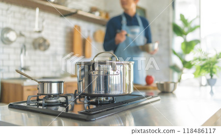 A man in the kitchen 118486117