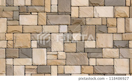 Stone tile floors and walls 118486927