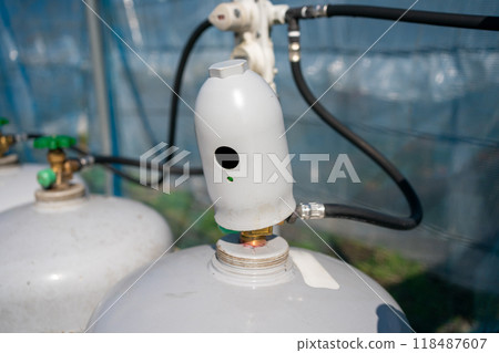 乙烯基溫室和液化石油氣 118487607