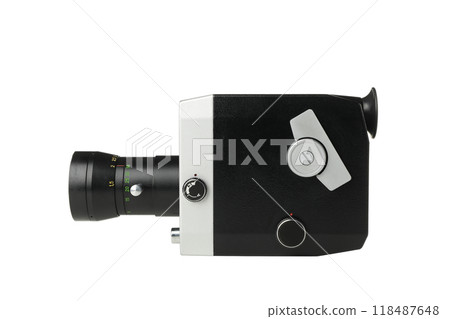 PNG, Retro camera isolated on white background PNG, Retro camera isolated on white background 118487648