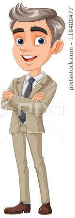 Confident Businessman in Suit Confident Businessman in Suit 118488477
