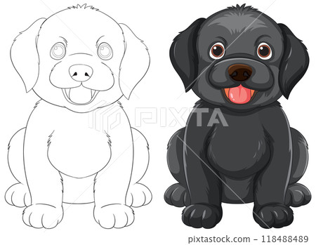 Cute Puppy Illustration 118488489