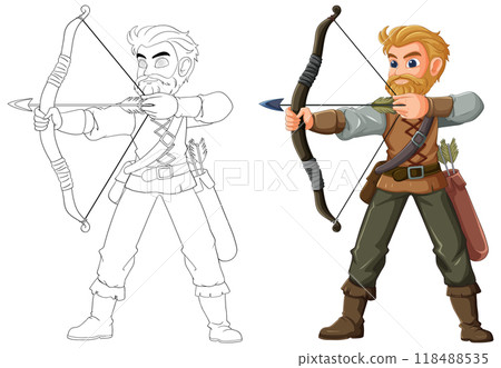 Archer Man in Action Archer Man in Action 118488535