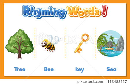 Rhyming Words for Kids 118488557