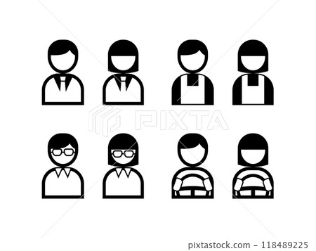 People icon monochrome People icon monochrome 118489225