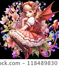 A girl cosplaying as a flower and a devil 118489830