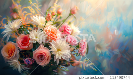 Floral background material (Generative AI) Floral background material (Generative AI) 118490744