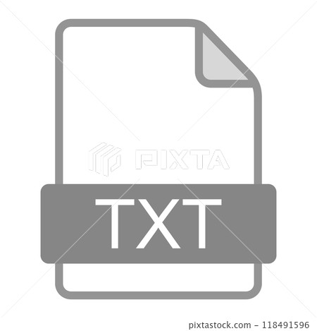 TXT file icon TXT file icon 118491596