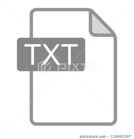 TXT file icon 118491597