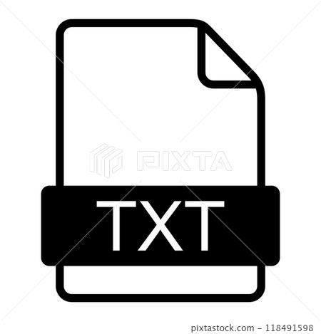 TXT file icon TXT file icon 118491598