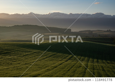 雄偉的土地和山丘 118491778