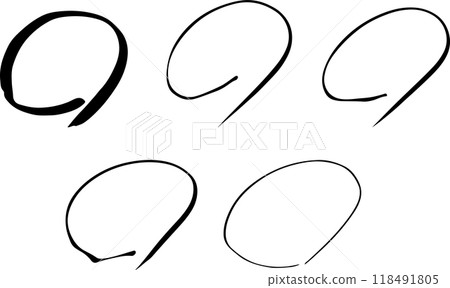 手繪黑圈評分測驗集 手繪黑圈評分測驗集 118491805