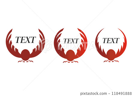 Bird symbol logo material ① Bird symbol logo material ① 118491888