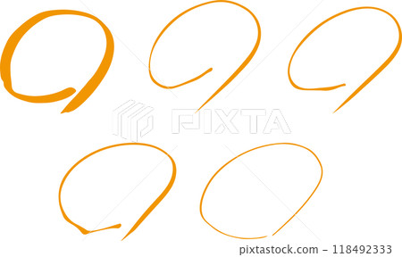 手繪圓圈計分集 118492333