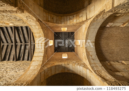 Interior of San Pedro de la Nave church (Iglesia de San Pedro de la Nave), Province of Zamora, Region of Castile and Leon, Spain 118493275