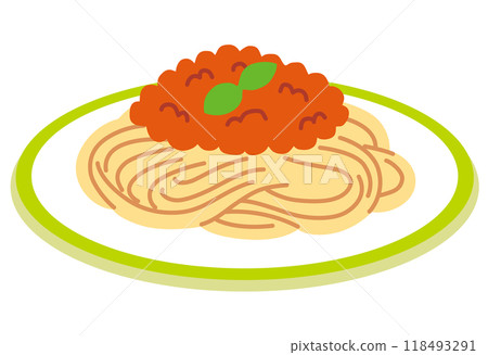 番茄醬義大利麵 肉醬義大利麵 118493291