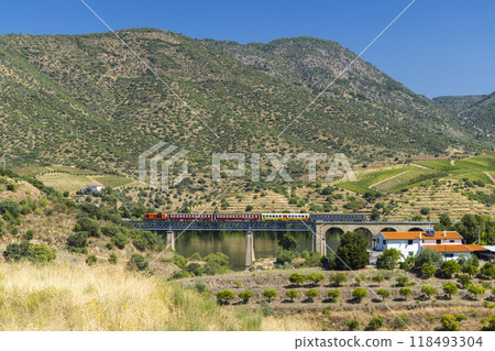 Railway Bridge (Ponte Ferroviaria de Murca), Vila Nova de Foz Coa, Douro UNESCO site, Portugal 118493304