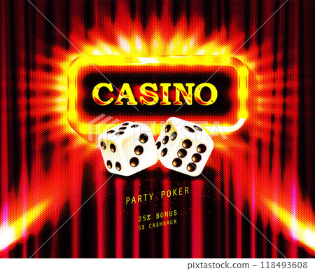Casino. Golden inscription Casino 118493608